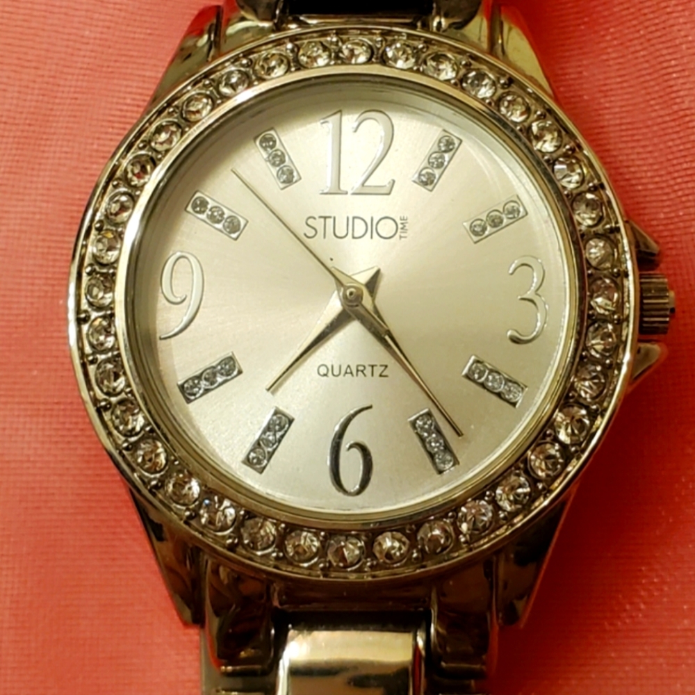 Women's Studio Time Silver & Cubic Zirconium Watch